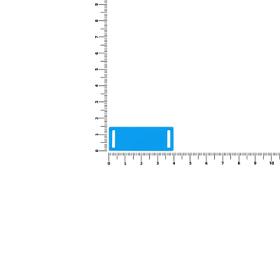 Лейбл из ПВХ Kova, голубой