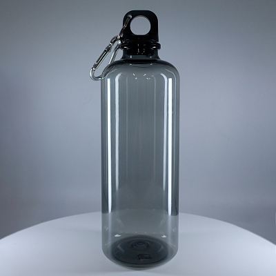 Бутылка пластиковая для воды Clipster, чёрный