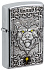 Зажигалка ZIPPO Wolf Emblem с покрытием Brushed Chrome, латунь/сталь, серебристая, 36x13x57 мм - Фото 1