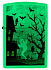 Зажигалка ZIPPO Spooky Design с покрытием Glow In The Dark Green, латунь/сталь, белая, 38x13x57 мм - Фото 7