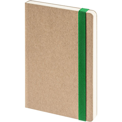 Ежедневник Eco Write Mini, недатированный, с зеленой резинкой (Зеленый)