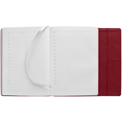 Ежедневник Flap на заказ, недатированный, красный