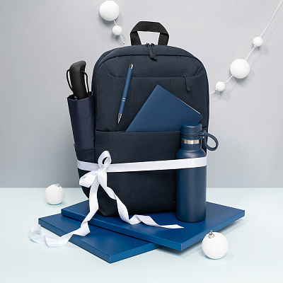 Термобутылка вакуумная герметичная Модена (Modena), синяя