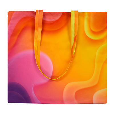 Сумка для покупок Baggy с полноцветной печатью (Оранжевый) Сумка для покупок Baggy с полноцветной печатью (Оранжевый)