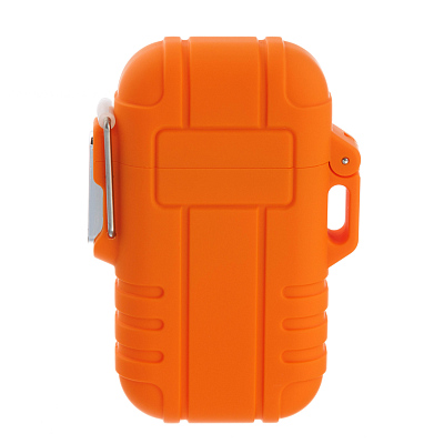 Зажигалка S.Quire газовая, турбо, водонепроницаемая, оранжевая