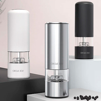 Электрическая мельница для специй Circle Joy Electric Grinder, серебро