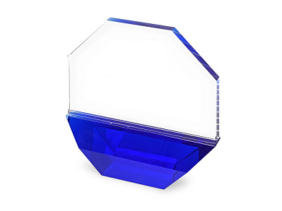 Награда Octagon (Прозрачный, синий)