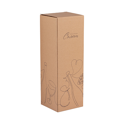 Набор винный "Салют" в подарочной коробке, бордо