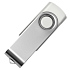 USB flash-карта "Dot" (8Гб), белый, 5,8х2х1,1см,пластик металл - Фото 1