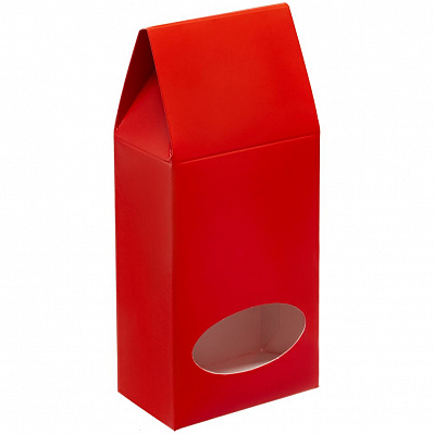 Коробка с окном English Breakfast, красная (Красный)
