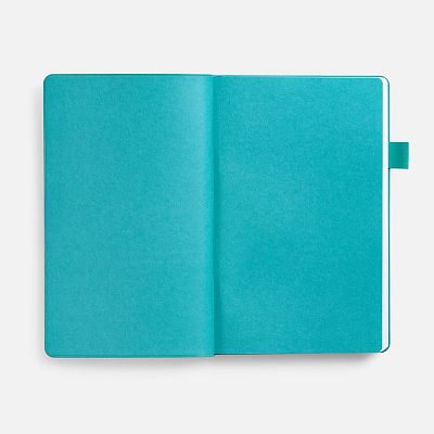 Ежедневник White Shall, недатированный, бело-бирюзовый