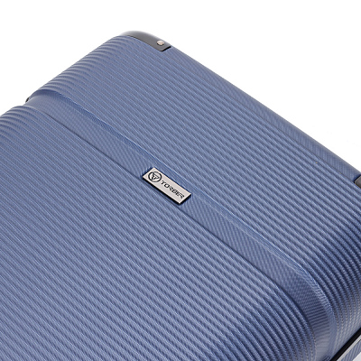 Чемодан TORBER Onego, синий, ABS-пластик, 59,5 х 39,5 х 24 см, 46 л