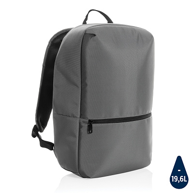 Рюкзак для ноутбука Minimalist Impact из rPET AWARE™ 1200D, 15,6" (Темно-серый; синий)