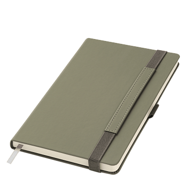 Ежедневник Альфа (Alpha) недатированный, серый/бирюзовый