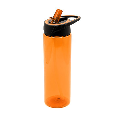 Пластиковая бутылка Mystik, оранжевая (Оранжевый)