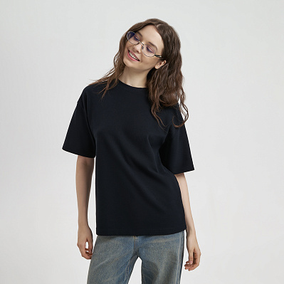 Футболка унисекс премиум AURA, черный (Чёрный)