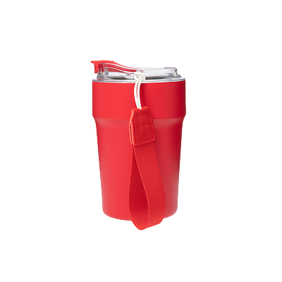 Термокружка вакуумная Monaco, красная