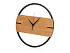 Деревянные часы с металлическим ободом Time Wheel - Фото 1