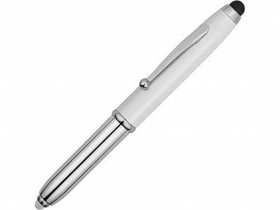 Ручка-стилус шариковая Xenon (Белый/серебристый)