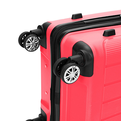 Чемодан TORBER В Отпуск, ярко-розовый, полипропилен, 65,5 х 43,5 х 26 см, 62 л