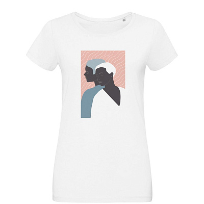 Футболка женская «Пара», белая (Белый)