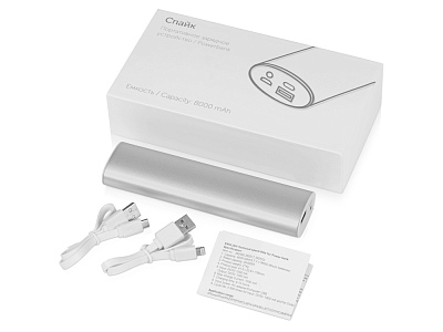 Портативное зарядное устройство Спайк, 8000 mAh