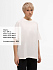 Футболка унисекс оверсайз T2, молочно-белая - Фото 6