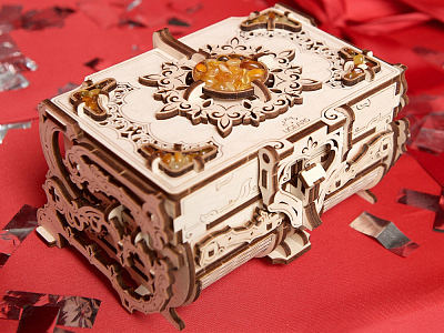 3D-ПАЗЛ UGEARS Янтарная шкатулка