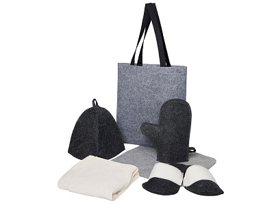 Банный набор с килтом Healing, мужской (Двуцветный)