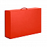 Коробка складная подарочная, 37x25x10cm, кашированный картон, красный - Фото 1