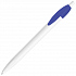 Ручка шариковая X-1 WHITE, белый/синий непрозрачный клип, пластик - Фото 1