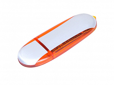 USB 2.0- флешка промо на 32 Гб овальной формы (Оранжевый)