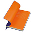 Бизнес-блокнот "Funky" А5,  фиолетовый с оранжевым форзацем, мягкая обложка, в линейку - Фото 4
