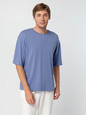 Футболка унисекс оверсайз Street Vibes, синяя (лавандовая) (Синий)