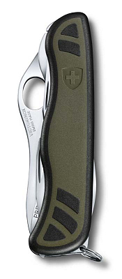 Нож перочинный VICTORINOX Swiss Soldier's Knife 08, 111 мм, 10 функций, зелёный с чёрными вставками
