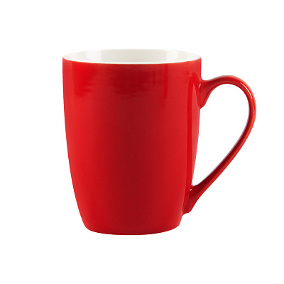 Кружка Elegante, софт-тач, 350мл, зеленая (Красный)