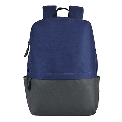Рюкзак Eclat, синий/серый, 43 x 31 x 10 см, 100% полиэстер 600D (Темно-синий, серый)