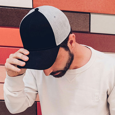 Бейсболка "Contest",6 клиньев, пластиковая застёжка