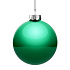Елочный шар Finery Gloss, 10 см, глянцевый зеленый - Фото 2