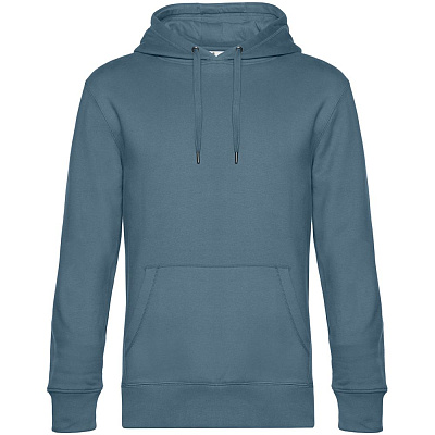 Толстовка с капюшоном унисекс King, серо-синяя (Серый)