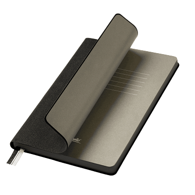 Ежедневник Твид (Tweed) недатированный, черный (Черный, серый, бежевый)