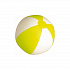 SUNNY Мяч пляжный надувной; бело-желтый, 28 см, ПВХ - Фото 1