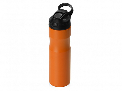 Бутылка для воды из стали Hike, 850 мл (Оранжевый, черный)
