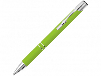 Ручка металлическая шариковая Legend Gum soft-touch (Зеленое яблоко)