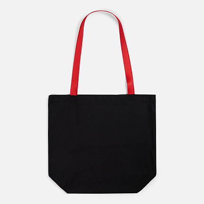 Шопер B5, черный с красными ручками