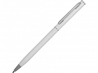 Ручка металлическая шариковая Атриум (Белый/серебристый)