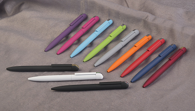 Ручка шариковая "Jupiter", темно-синий, покрытие soft touch, бордовый с золотом