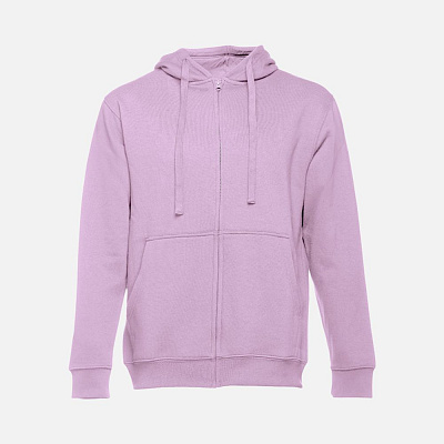 Толстовка мужская на молнии с капюшоном Amsterdam, сиреневая (Сиреневый)