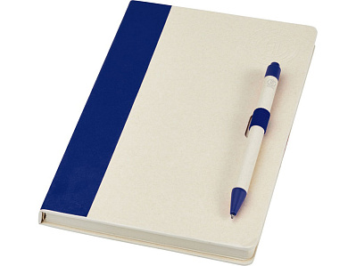 Блокнот A5 Dairy Dream с шариковой ручкой (Синий, бежевый)