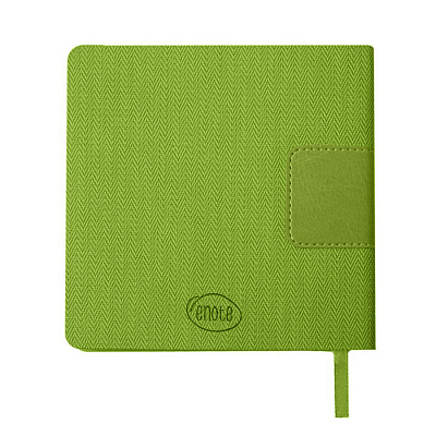 Ежедневник недатированный Scotty, А5-,  зеленое яблоко, кремовый блок, без обреза